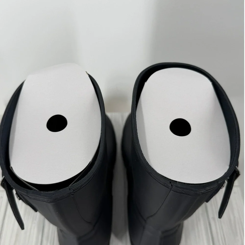 NEW HUNTER Women's Original‎ Waterproof Adjustable Short Rain Boots Navy Blue 10